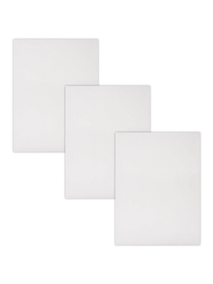 Холст для рисования Brauberg на подрамнике 30х40 см грунтованный 100% хлопок набор 3 штуки - фото 3