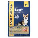 Корм для собак Brit 1кг Premium Dog Adult Medium для средних пород с курицей