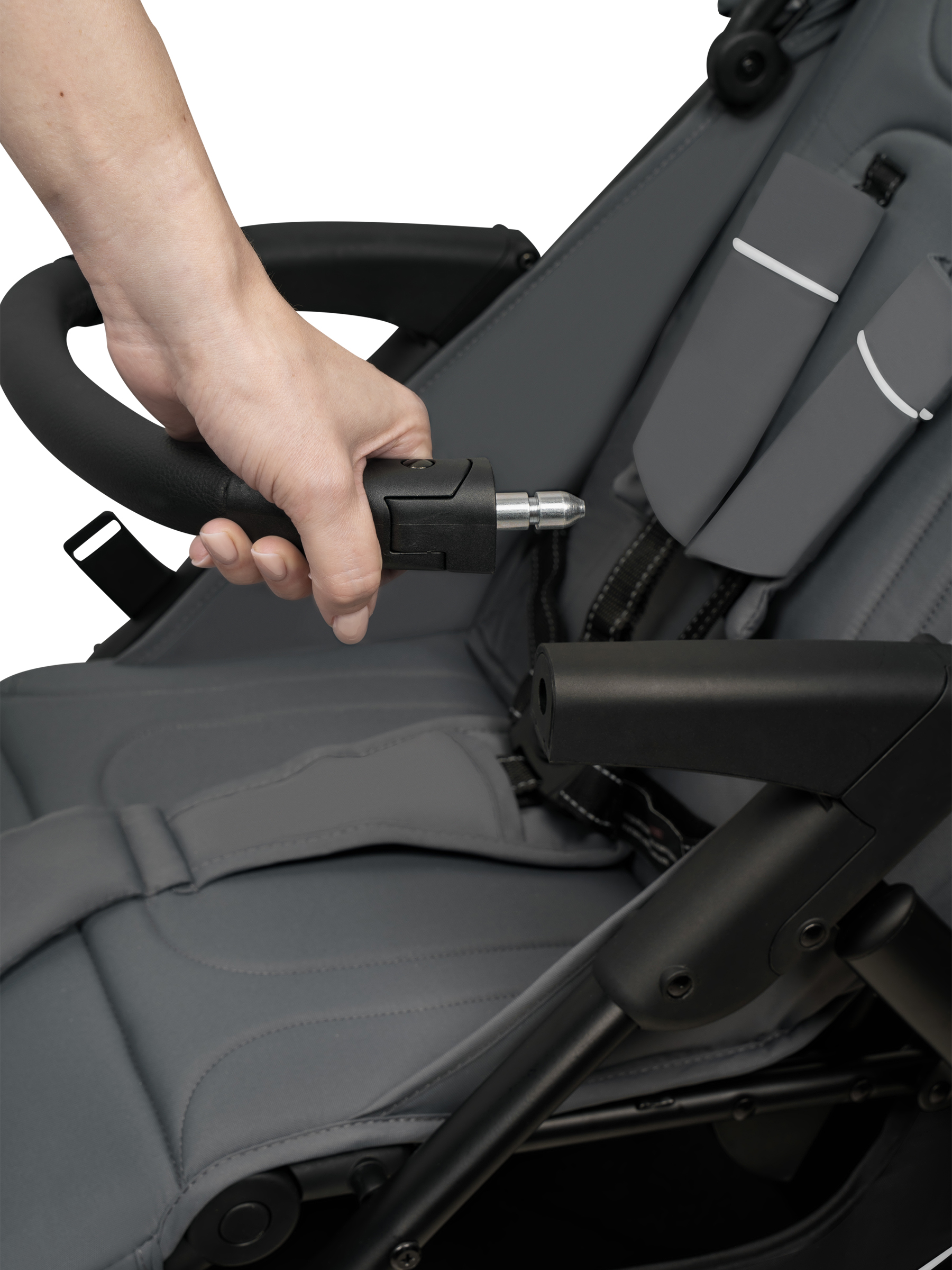 Коляска прогулочная JOVOLA Selena Air new темно-серый - фото 13