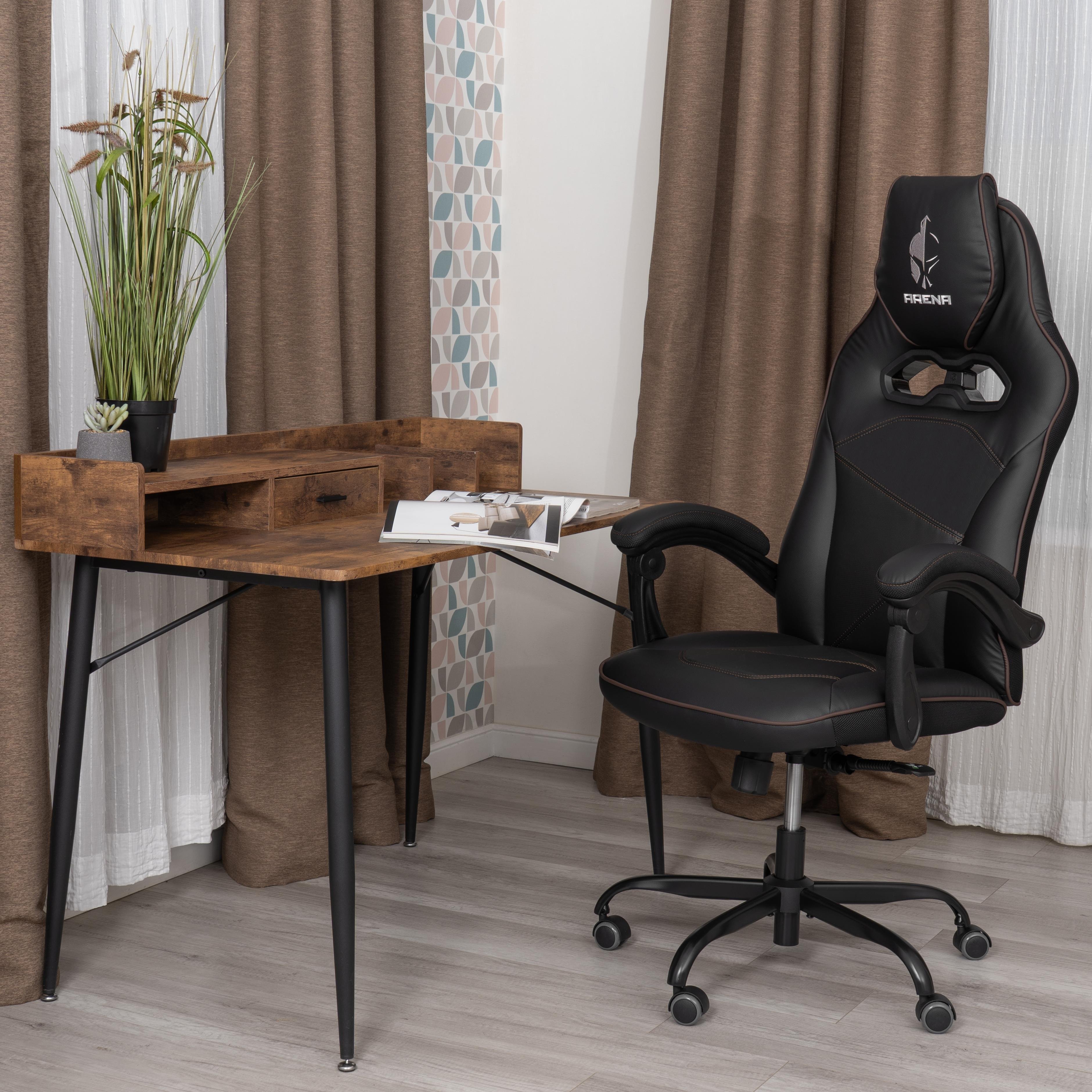 Изображение товара Компьютерное кресло TETCHAIR Арена кож/зам черный