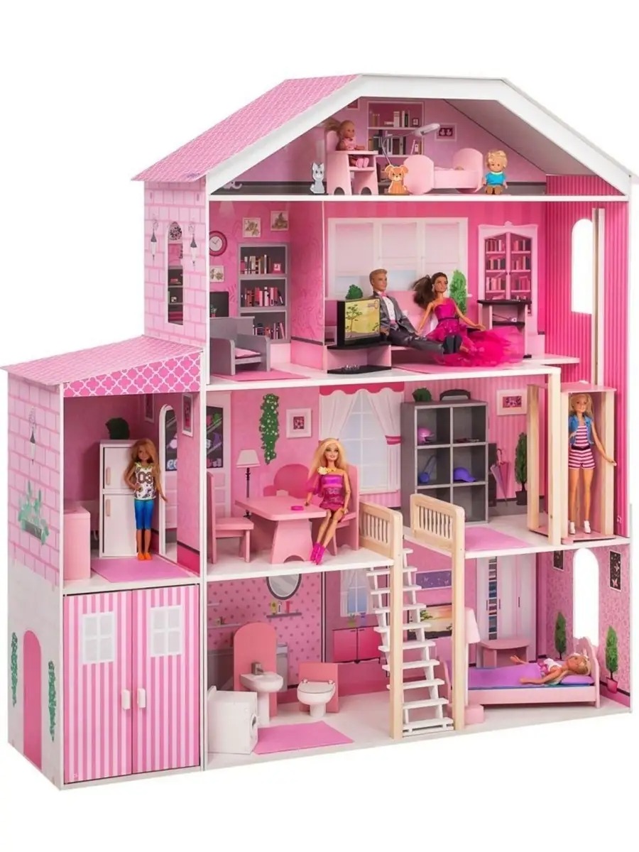 Домик для кукол PAREMO 131 см с мебелью PD318-20 - фото 3