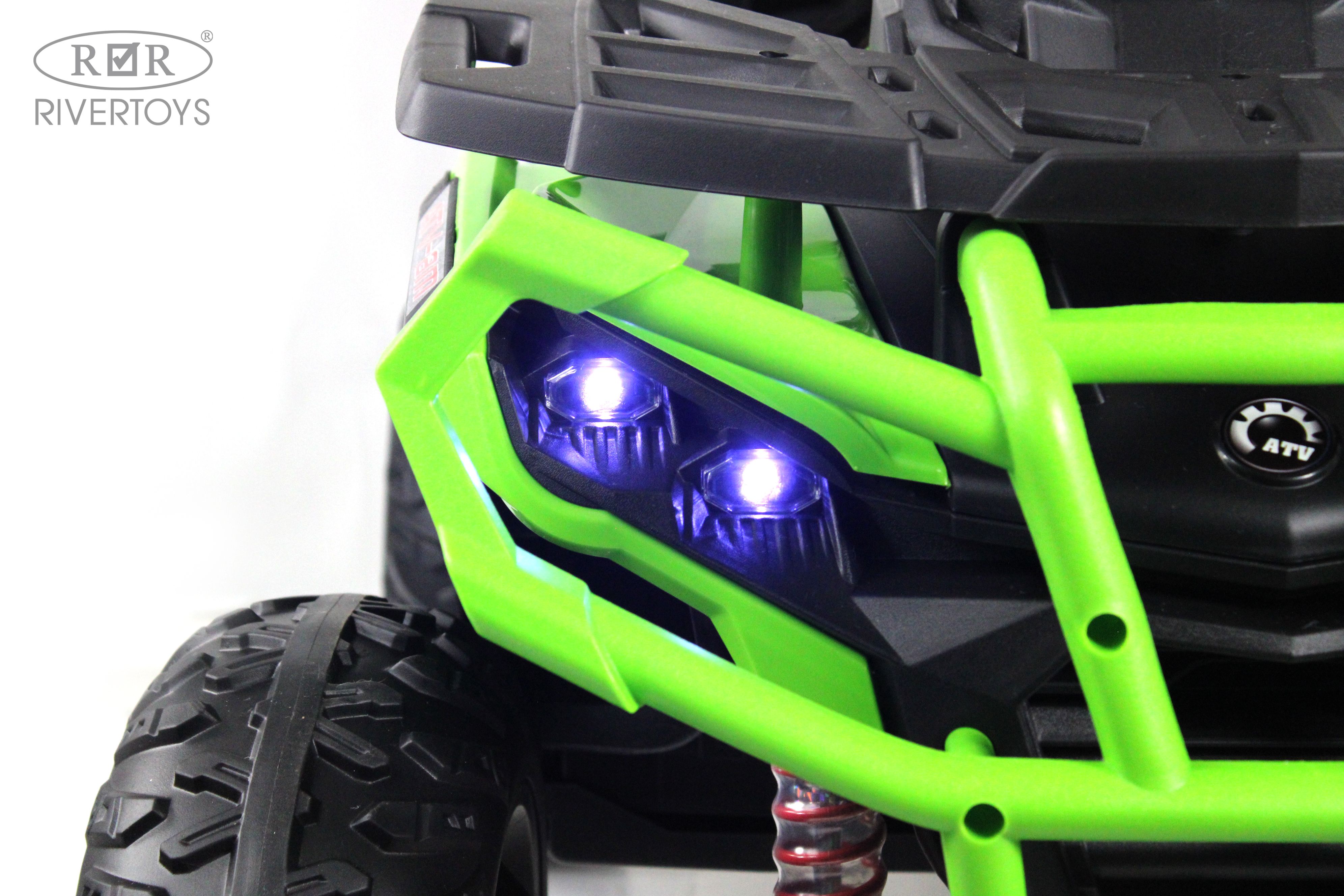 Электромобиль RIVERTOYS Z111ZZ-NEW-GREEN С пультом ДУ - фото 26