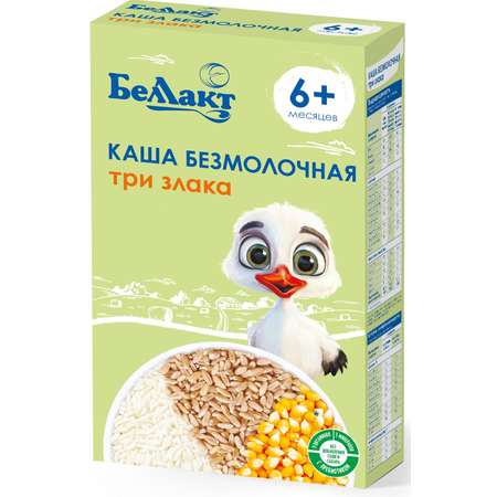 Каша безмолочная Беллакт 3злака 200г с 6месяцев