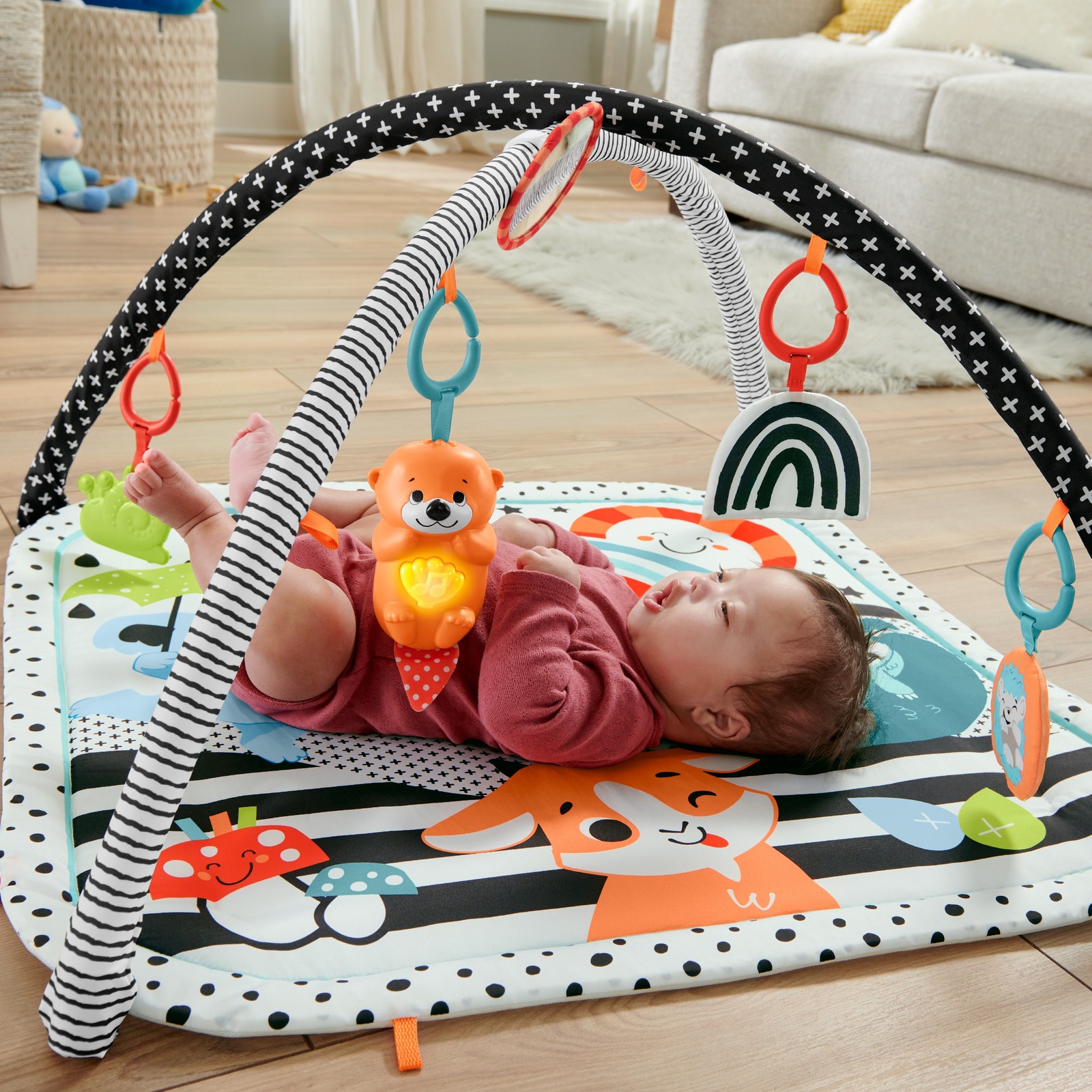 Коврик Fisher Price с дугами Светись и расти - фото 18