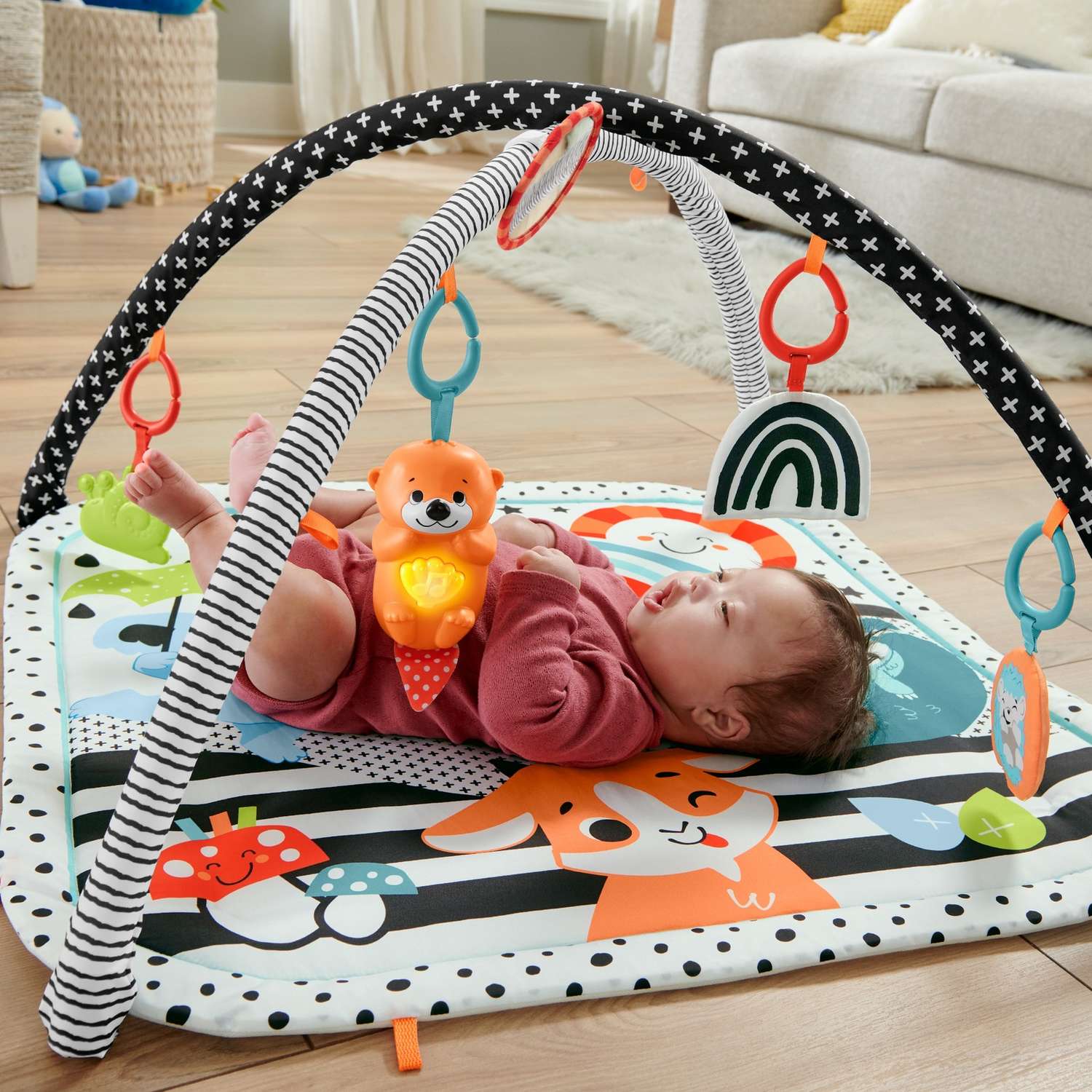 Коврик Fisher Price с дугами Светись и расти - фото 18