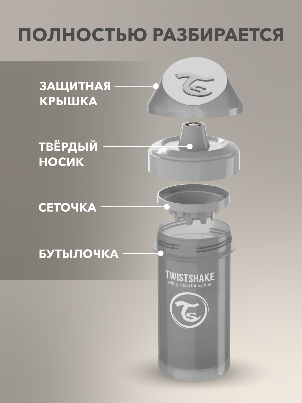 Поильник Twistshake 360 мл - фото 5