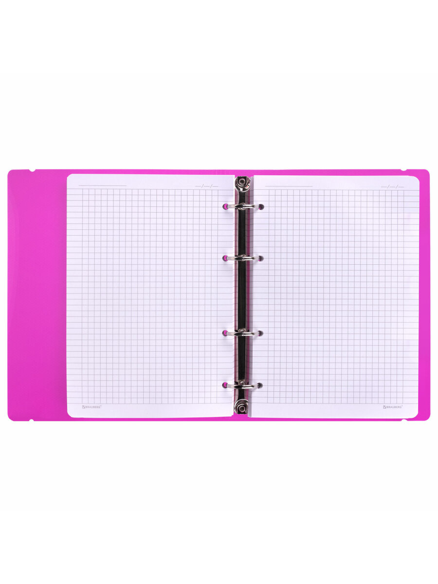 Тетрадь со сменным блоком Brauberg клетка 120 лист. - фото 12