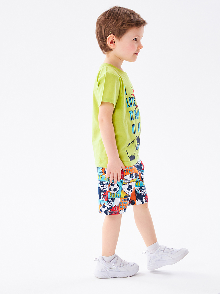 Футболка 2 шт ME WE KB122-J702-403_Лайм/Оранжевый - фото 6