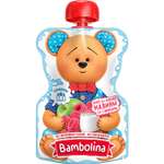Пюре Bambolina яблоко-малина-сливки 90г с 6месяцев