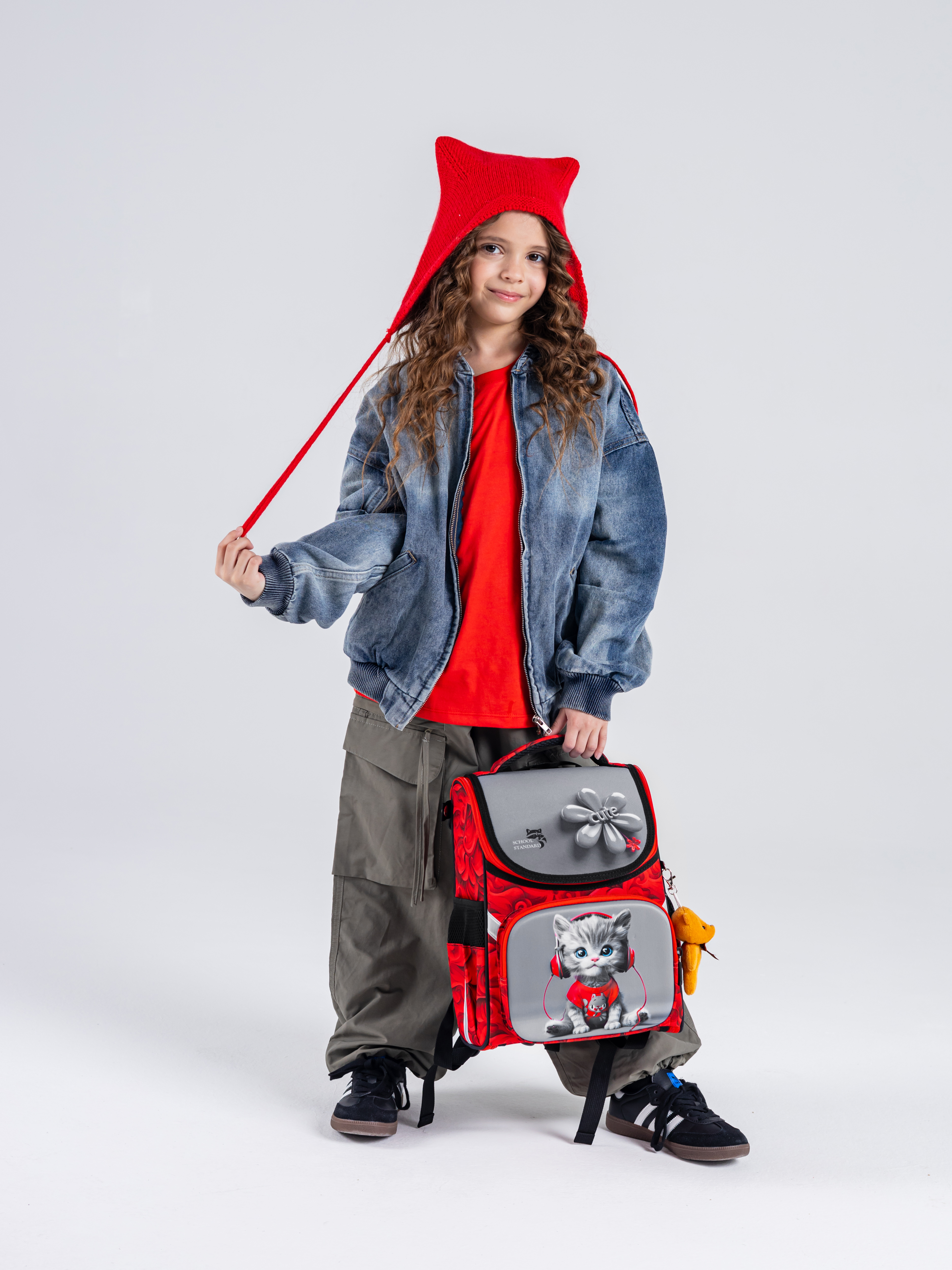 Ранец School Standard начальной школы 4 в 1 + мишка - фото 2