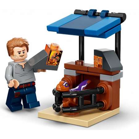 Конструктор LEGO Jurassic World Атроцираптор погоня мотоцикла блочный