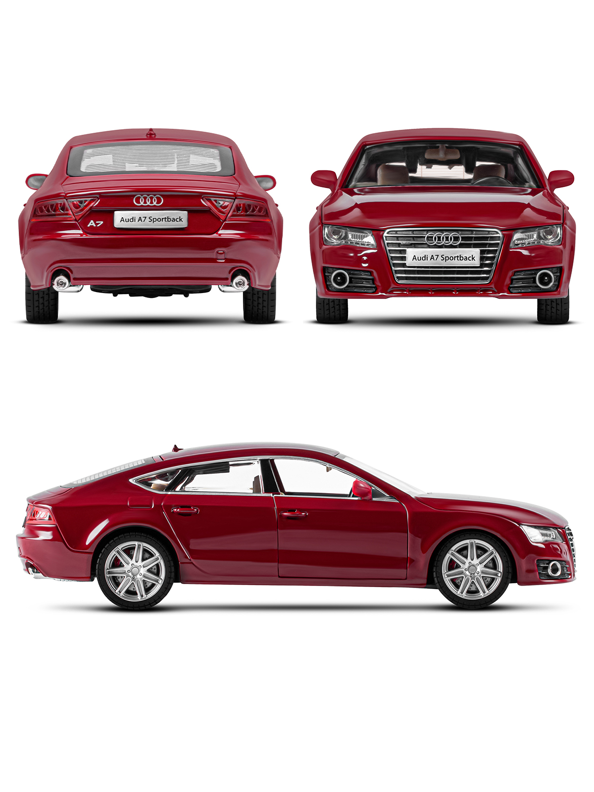 Автомобиль АВТОпанорама Audi A7 1:24 JB1251148 - фото 10