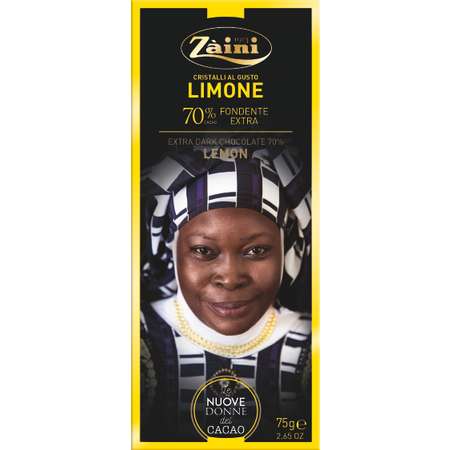Горький шоколад Zaini со вкусом лимона
