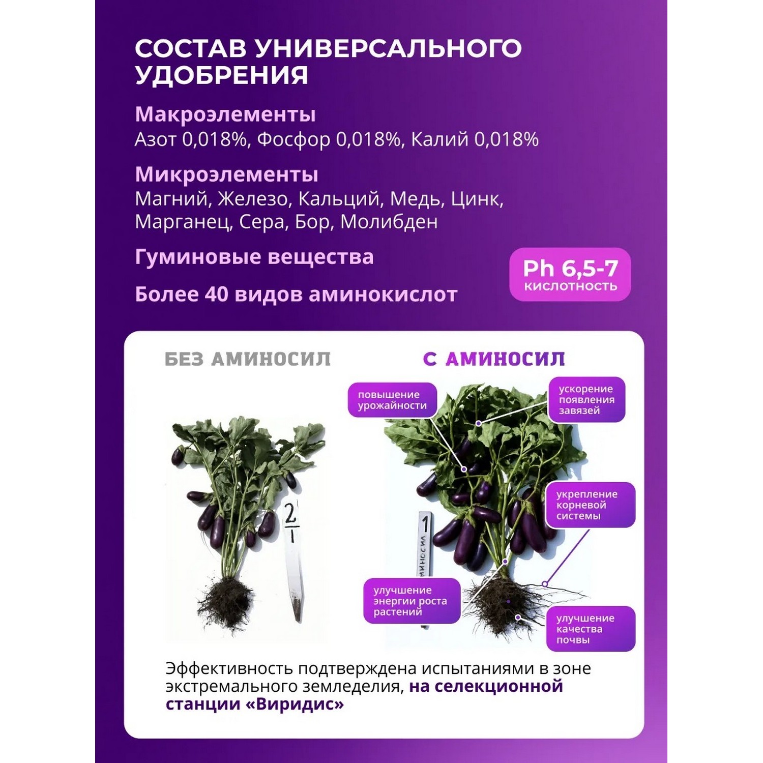 Удобрение Аминосил Витамины универсальные спрей 350 мл - фото 2