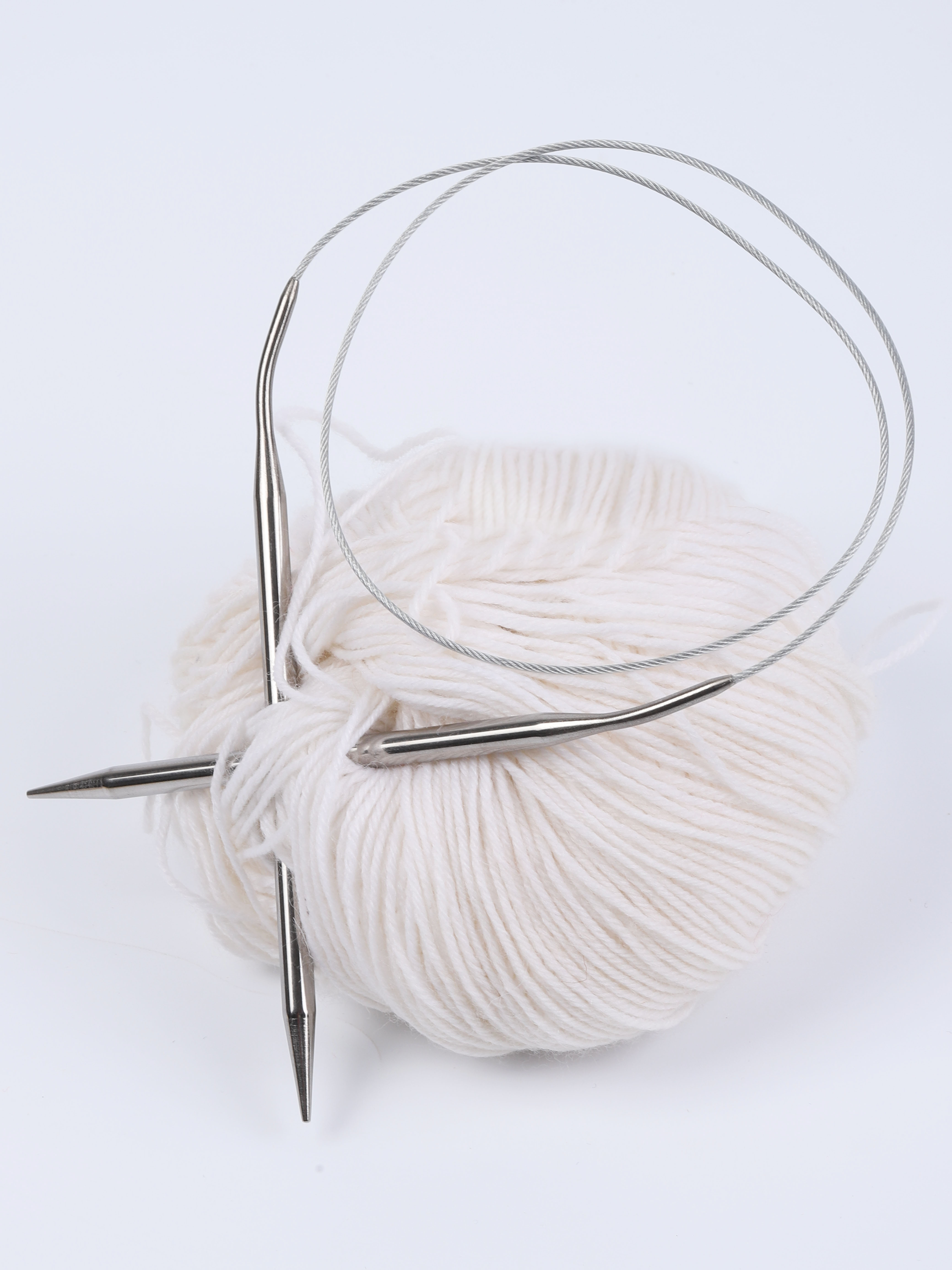 Спицы вязальные круговые Maxwell металл 6,0 мм 80 см - фото 4