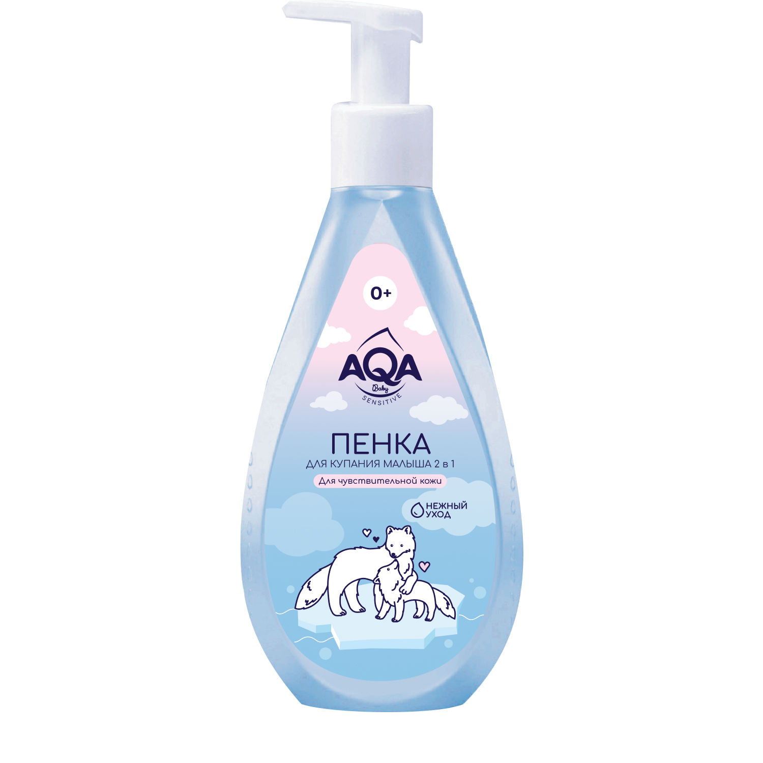 Пена AQA baby Нежный уход 250 мл - фото 1