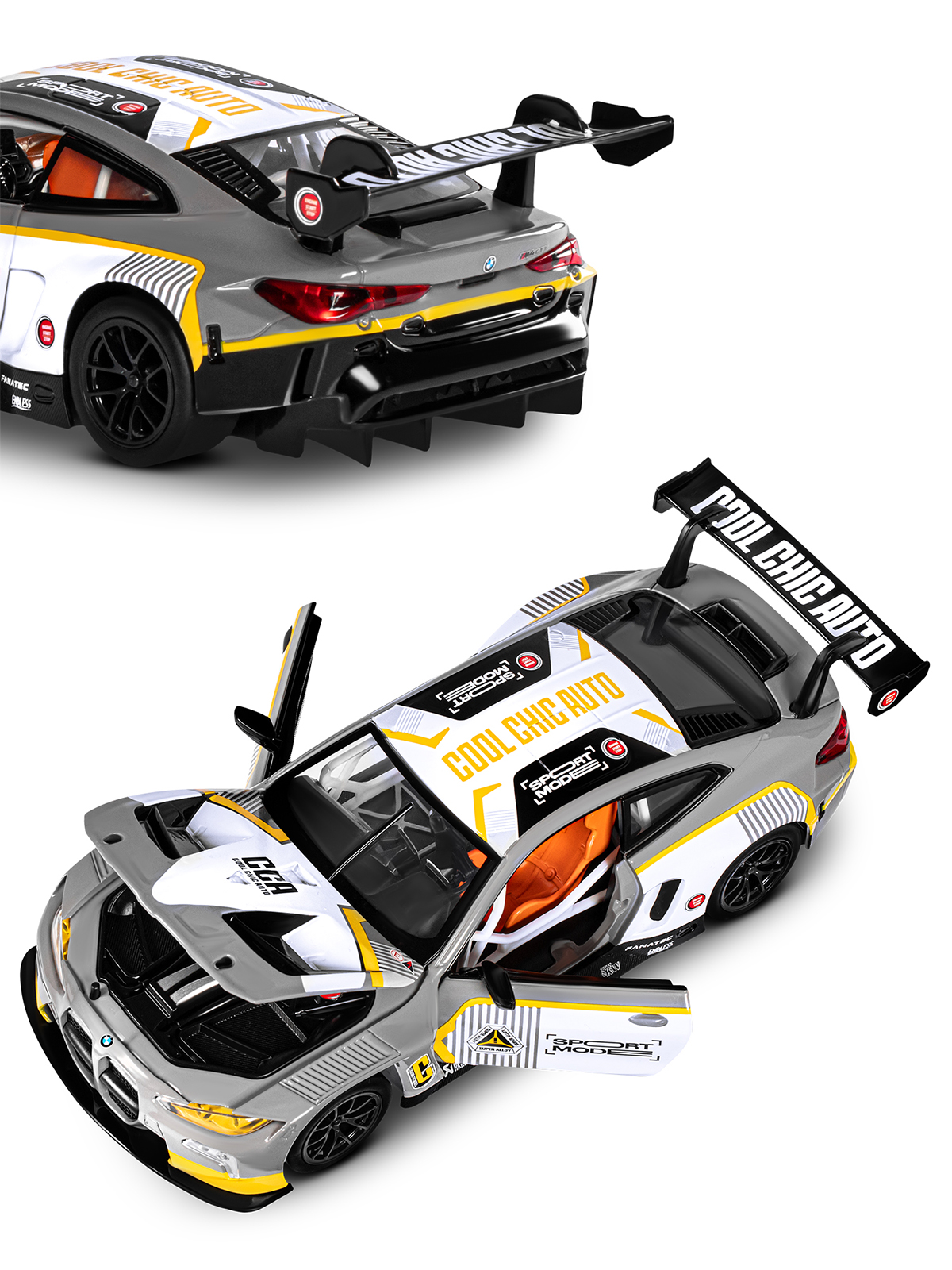 Автомобиль АВТОпанорама BMW M4 GT3 1:24 JB1251650 - фото 11