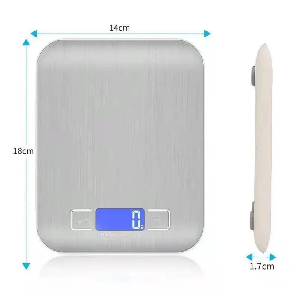 Кухонные весы электронные CASTLELADY до 10 кг нержавеющая сталь - фото 8