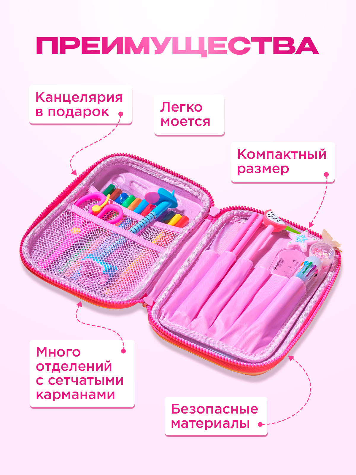 Пенал книжка Bluepink Hearts - фото 5