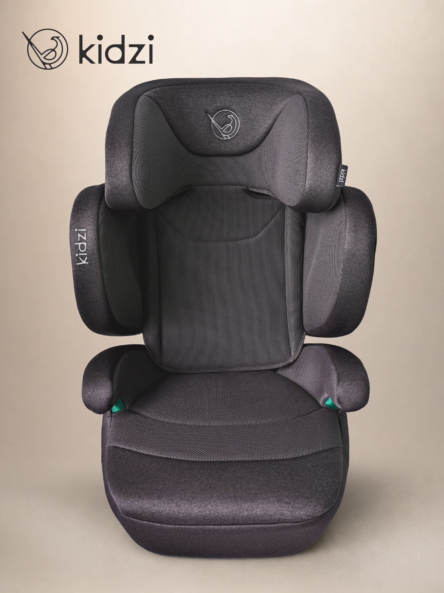 Автокресло Kidzi Itiro i-SIZE от 3.5 до 12 лет Isofix 2/3 (15-36 кг) серый - фото 14