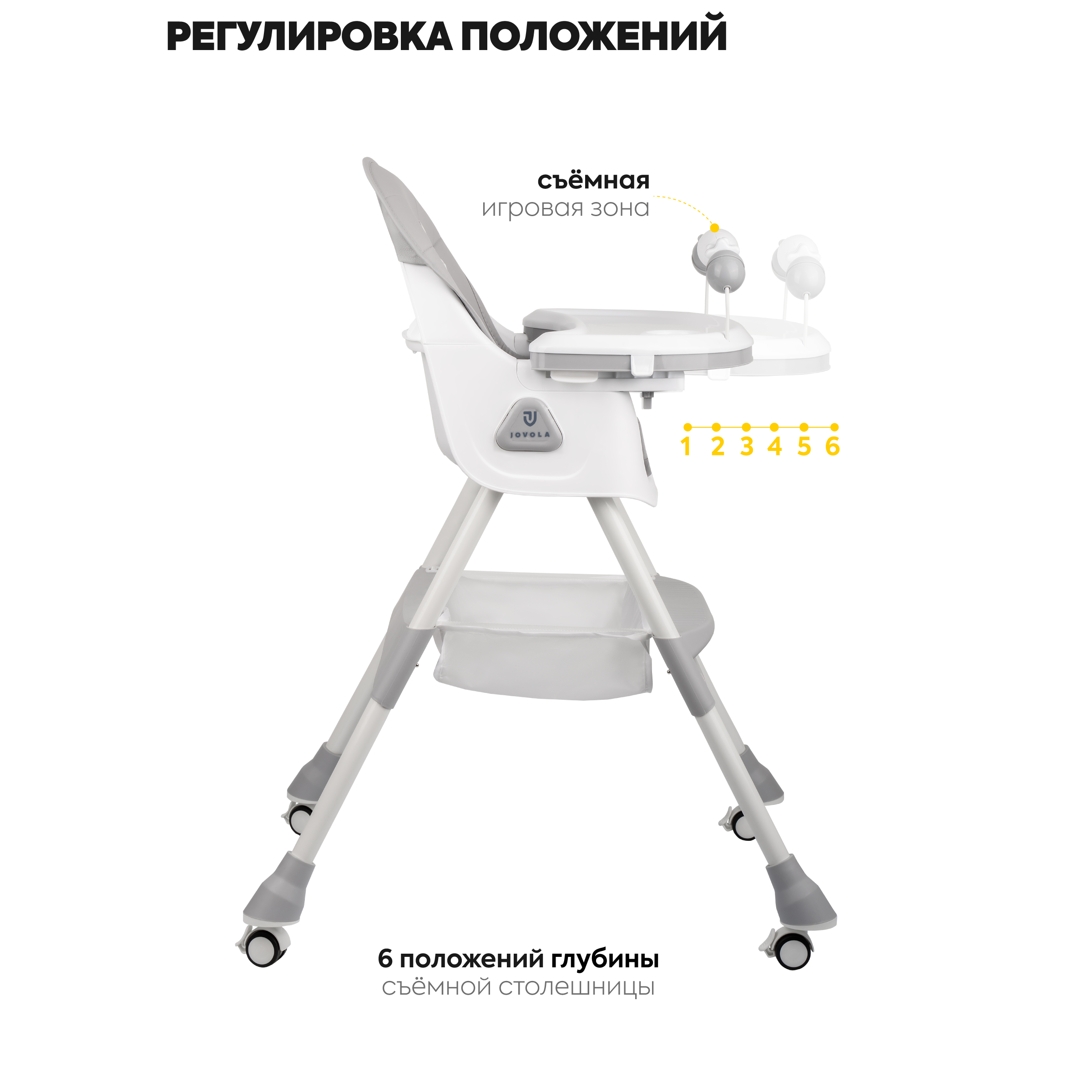 Стульчик для кормления JOVOLA Jelly классический - фото 5