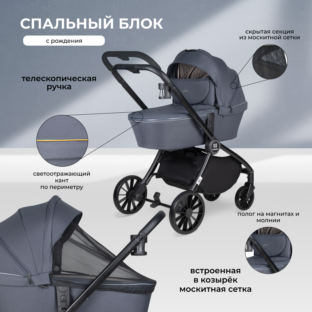 Коляска 3в1 Farfello Baby shell - фото 4