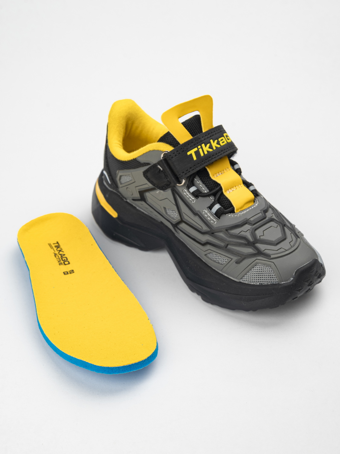 Кроссовки TikkaGo 2V25_772681_grey-yellow - фото 8