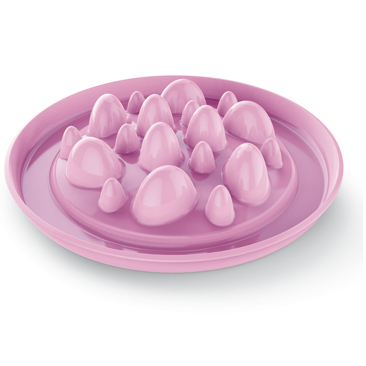 Миска для животных Lilli Pet The Art style для медленного кормления средняя Розовый 20-5706 - фото 1