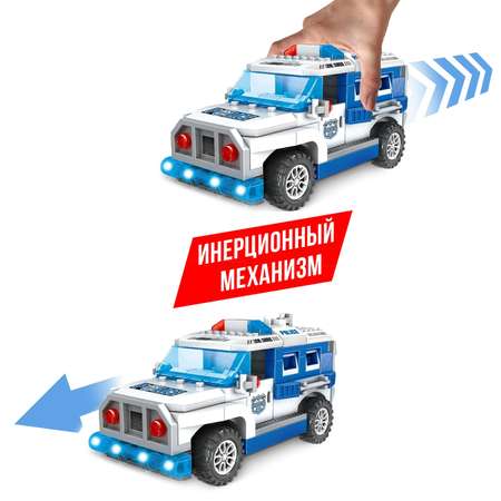 Конструктор Sima-Land Полицейский джип блочный