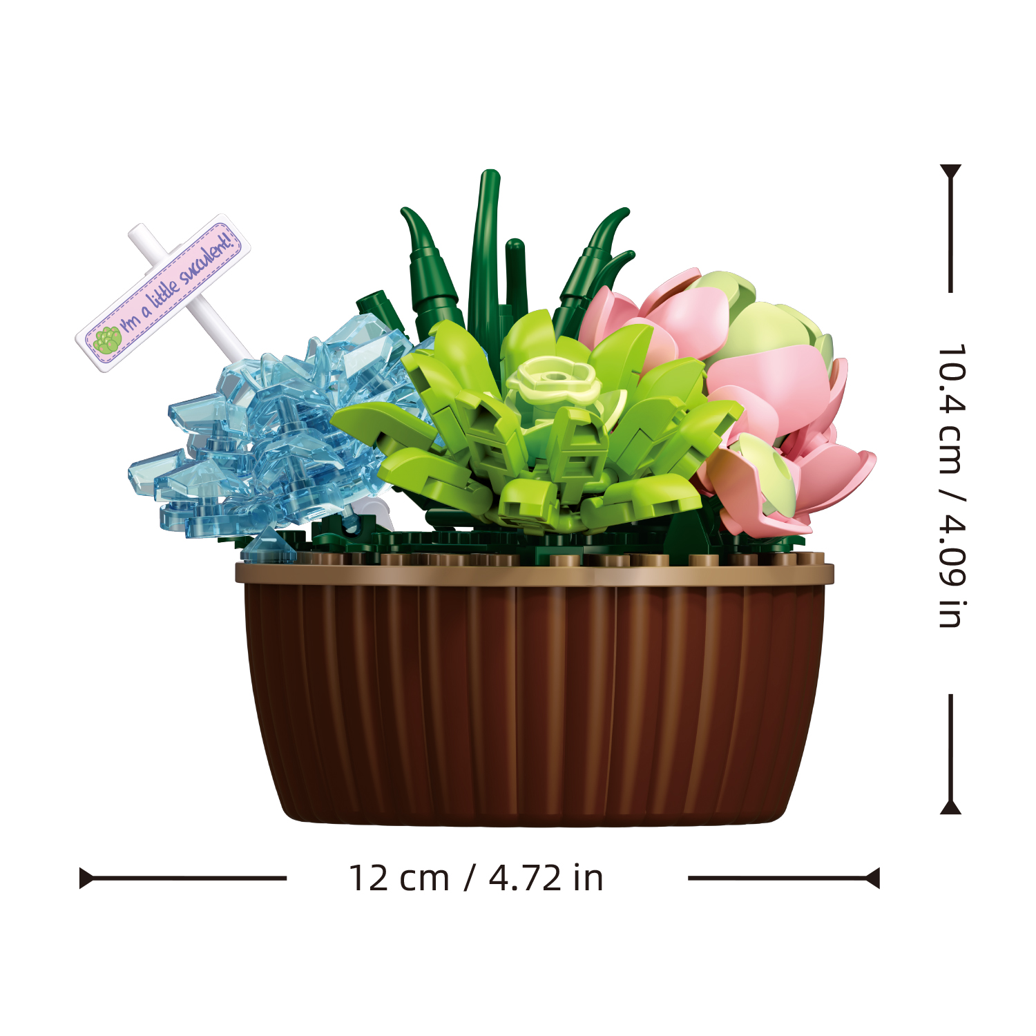 Конструктор SLUBAN Зеленые суккуленты - фото 2