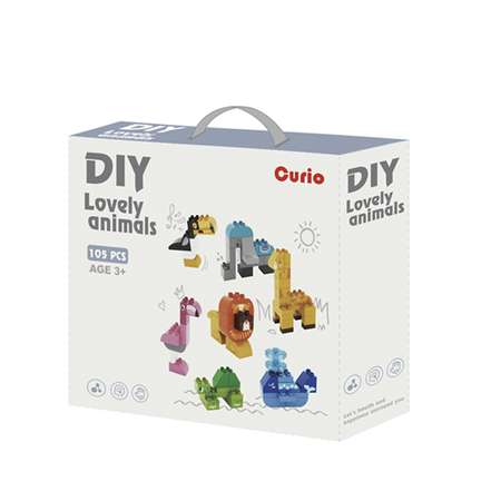 Конструктор Curio Животные блочный