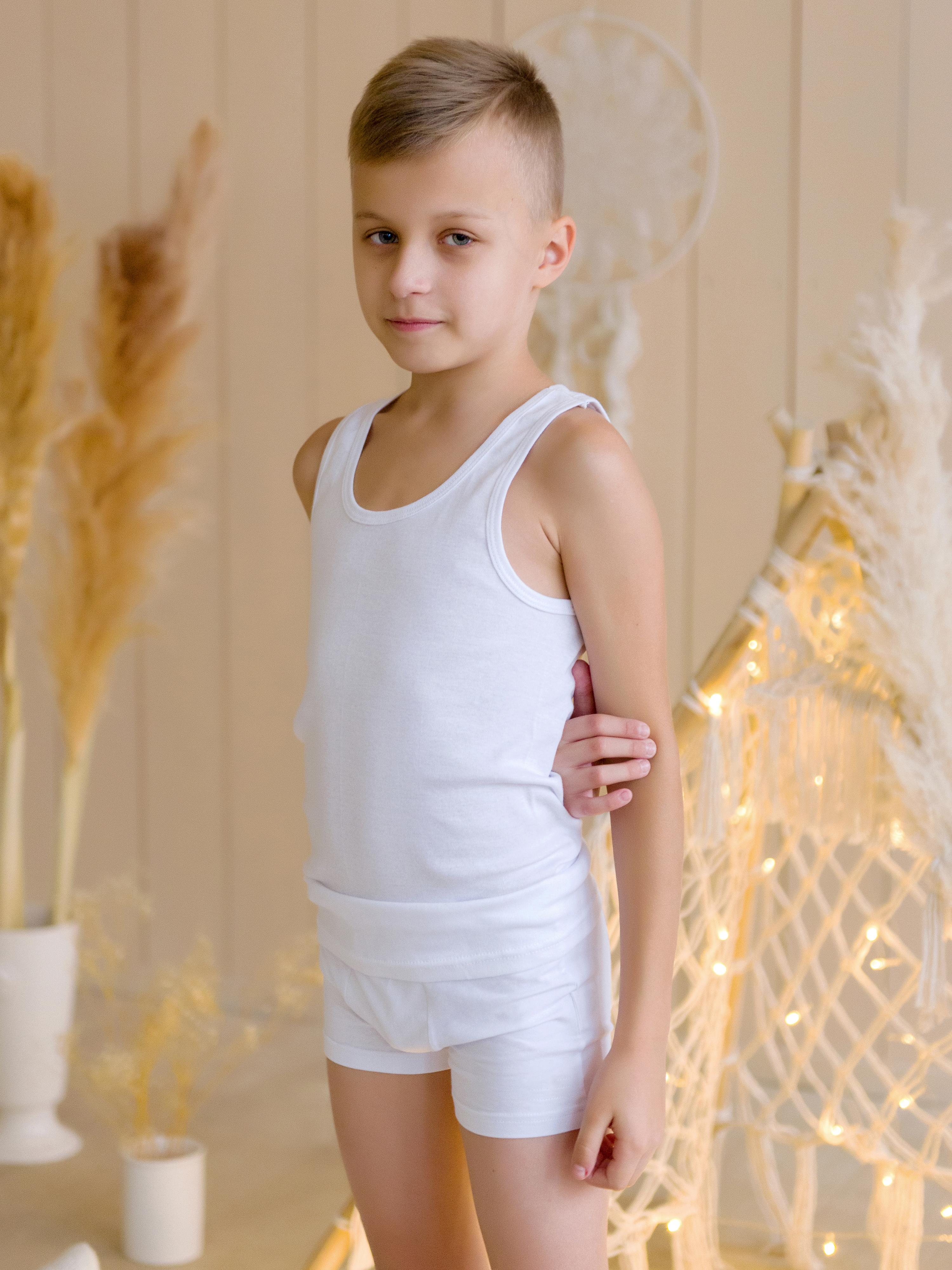 Майка 3 шт ALEX YVN KB5001-3-Белый - фото 7