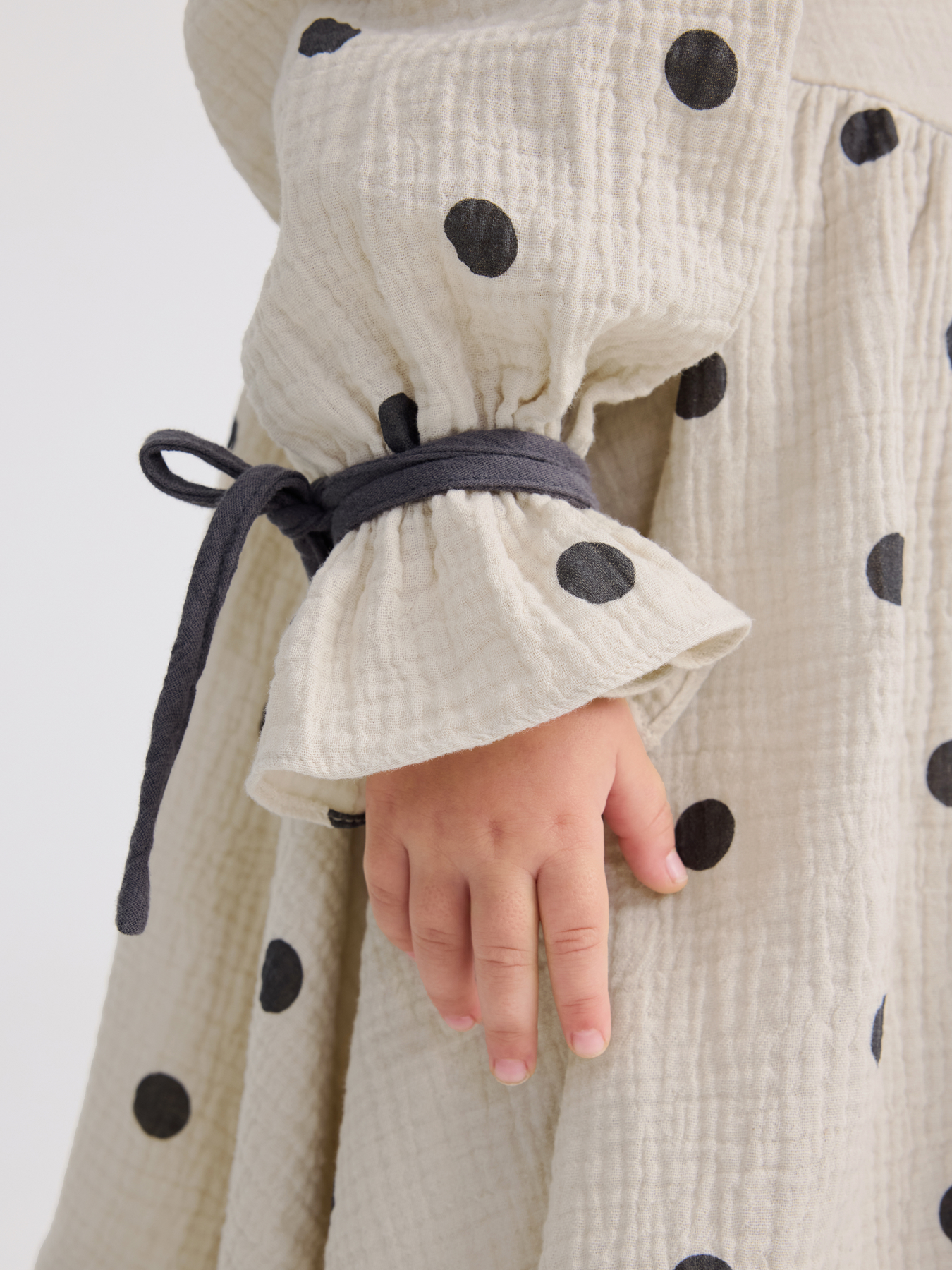 Платье Happy Baby 88273-1_beige-with-dots - фото 8