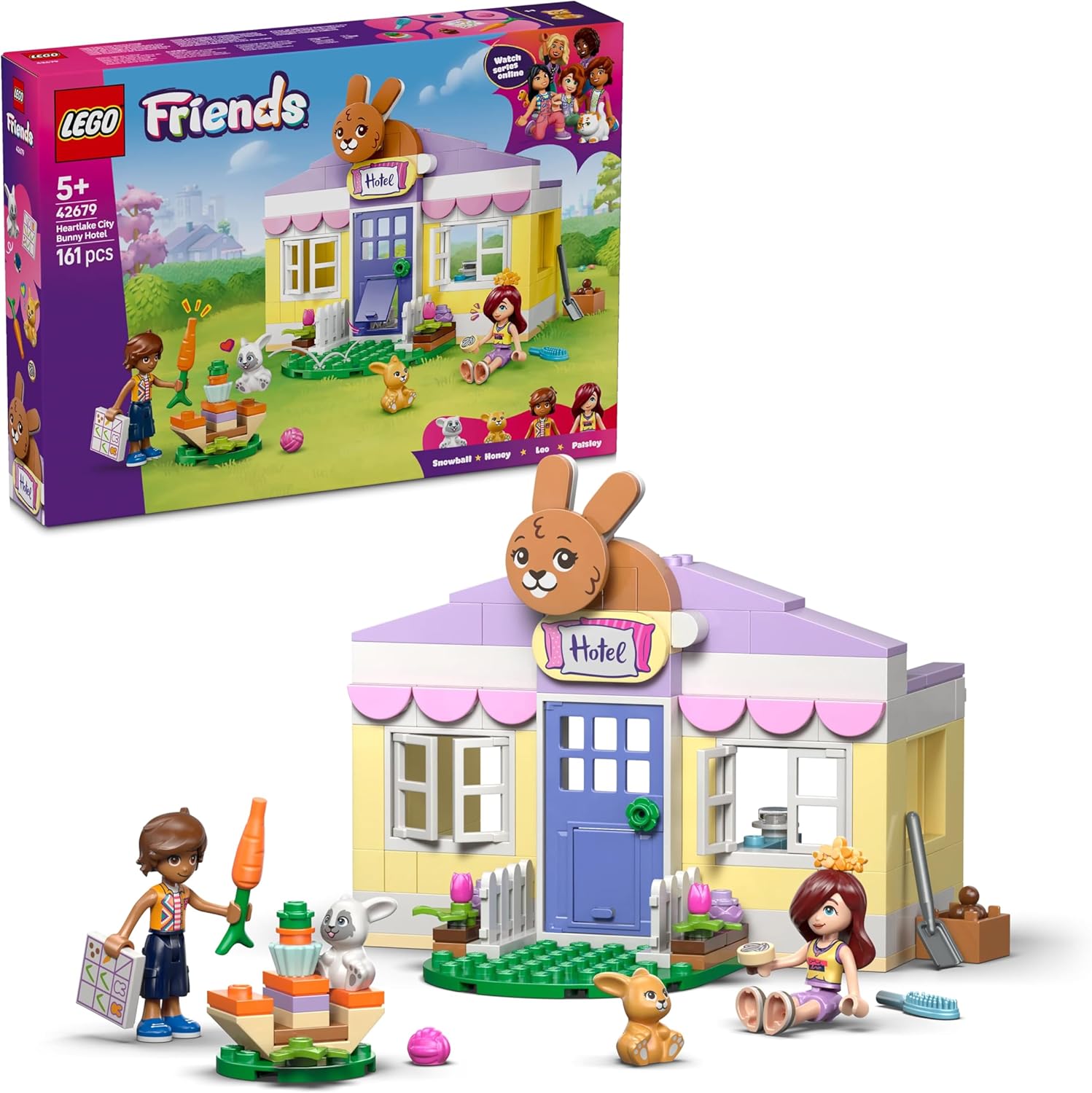 Конструктор LEGO Friends Кроличий отель Хартлейк-Сити 161 дет. - фото 1