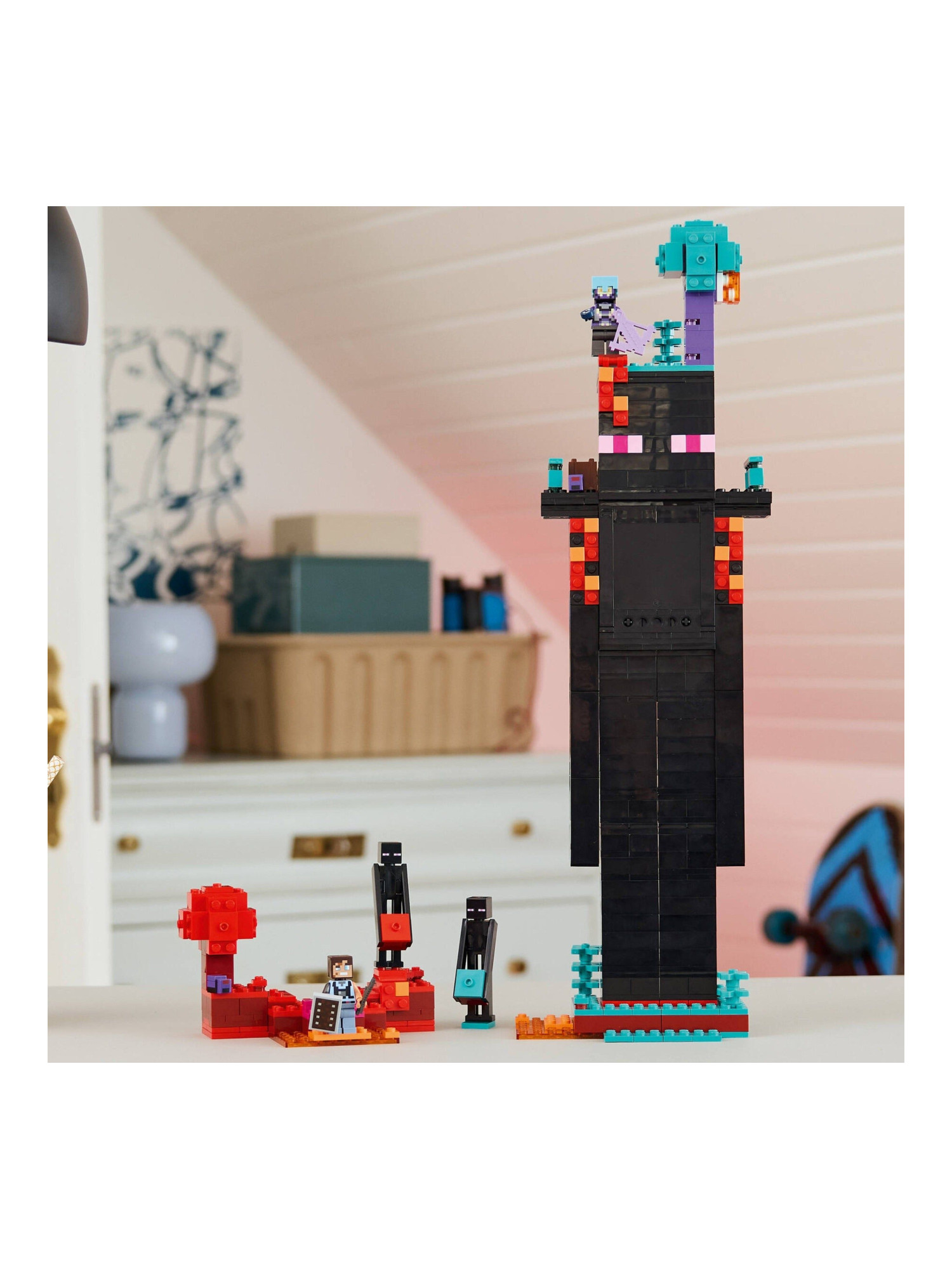 Конструктор LEGO Minecraft Башня Эндермена 867 дет. - фото 11