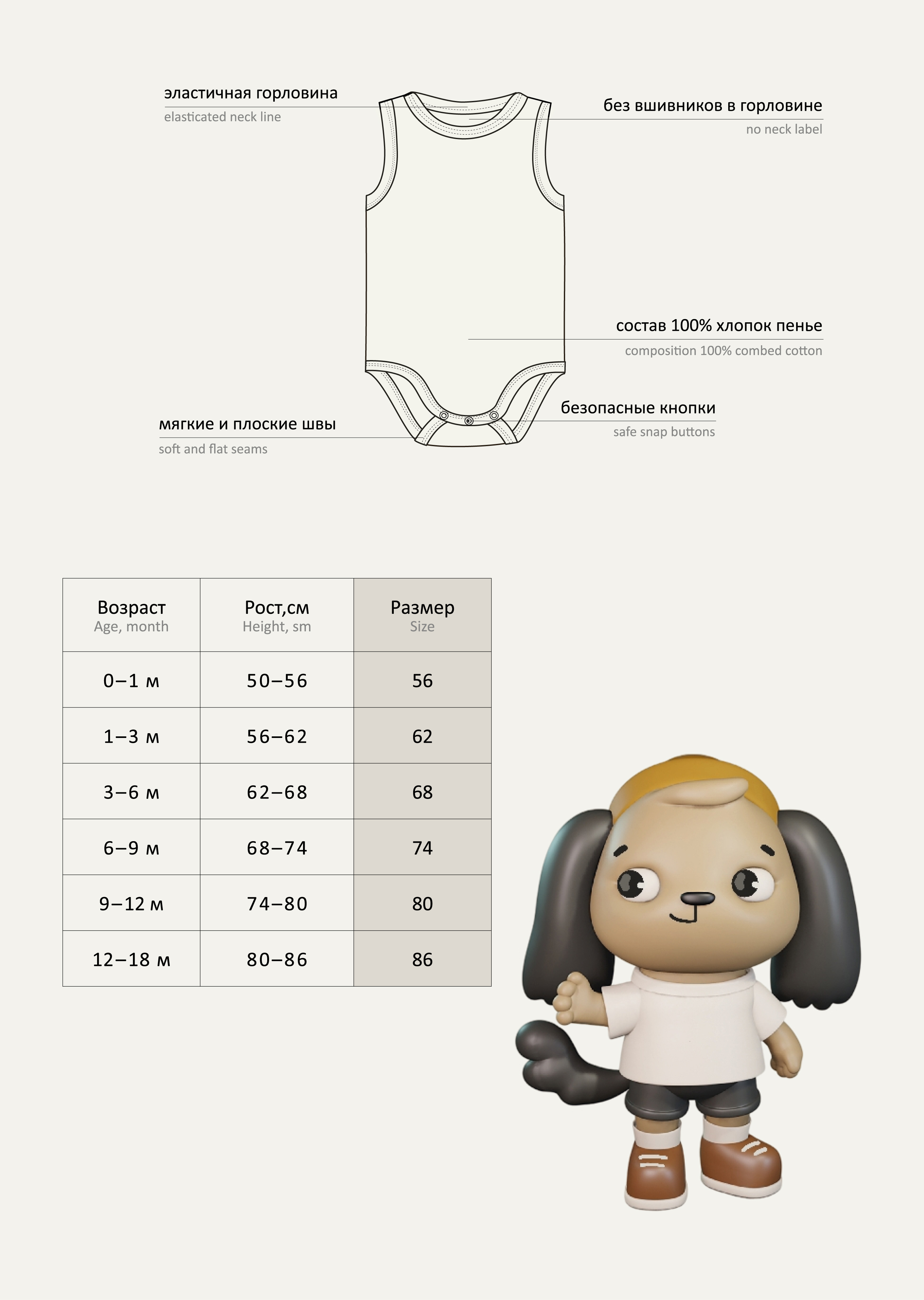 Боди 2 шт artie S25B17BM2-1488M/Молочный-бирюзовый - фото 3