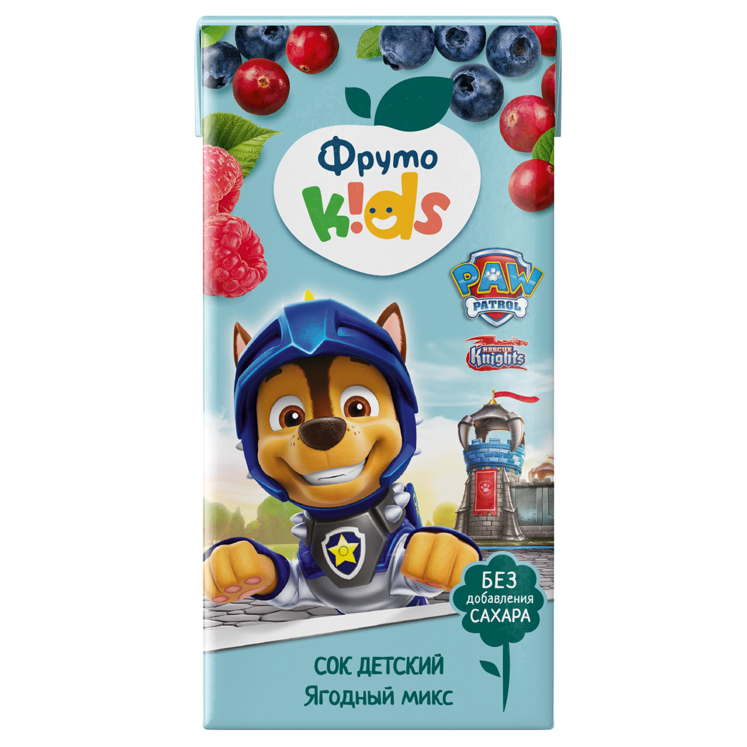 Сок ФрутоKids Яблоко-черноплодная рябина-малина-клюква-черника с 5 мес 0.2 л - фото 1