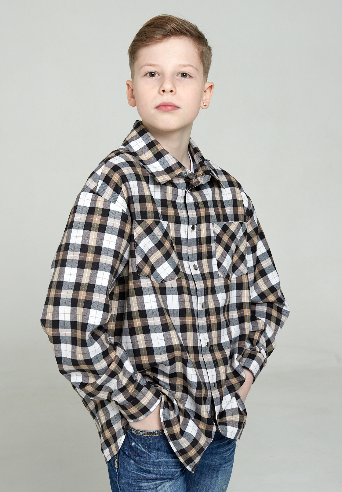 Рубашка IRINA EGOROVA RUB-Kids-TEDDI_черный - фото 2