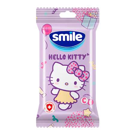 Влажные салфетки Smile 15 шт.