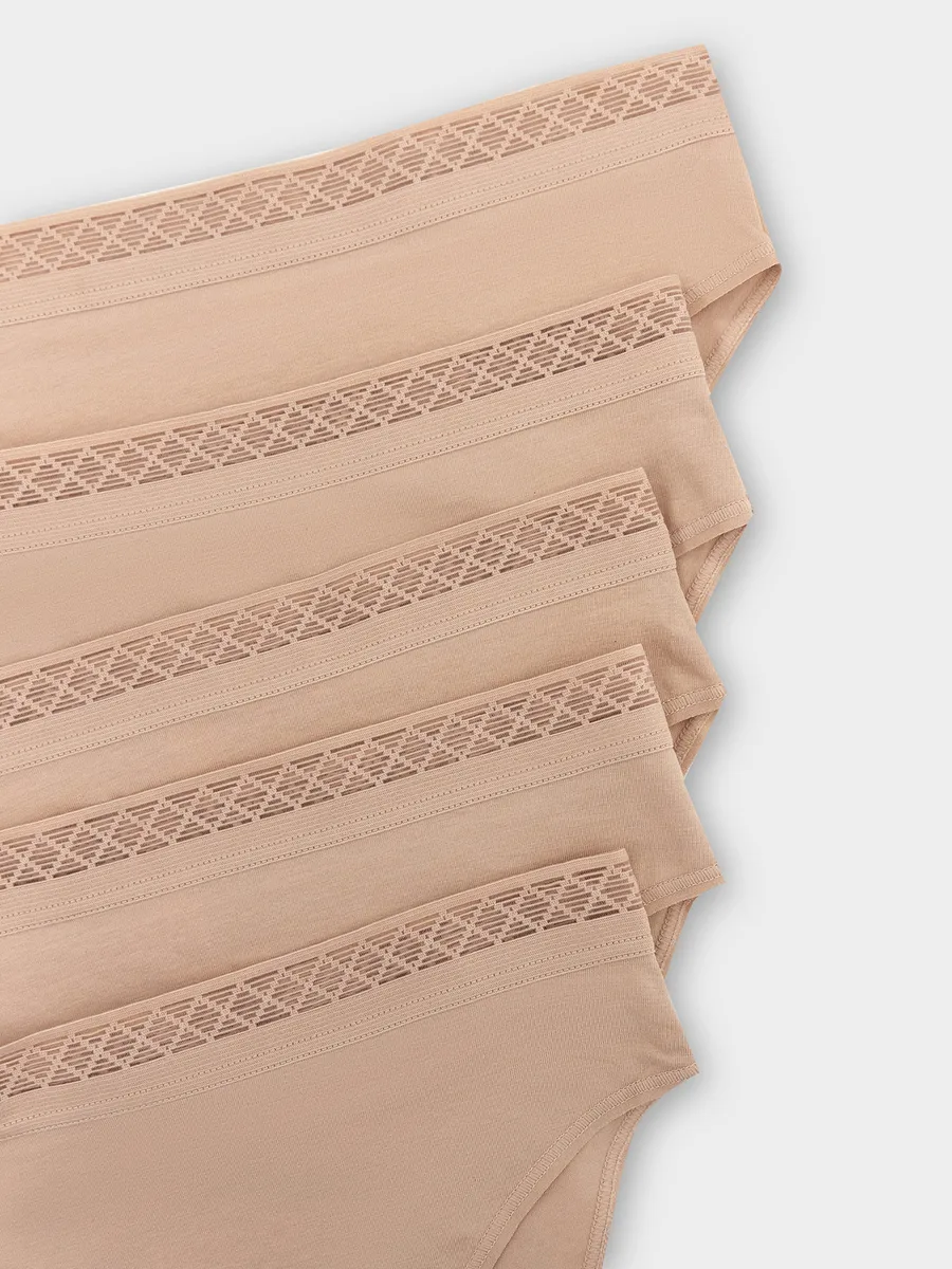 Трусы 5 шт Mark Formelle (Марк Формэль) 412402-5/бежевый - фото 11