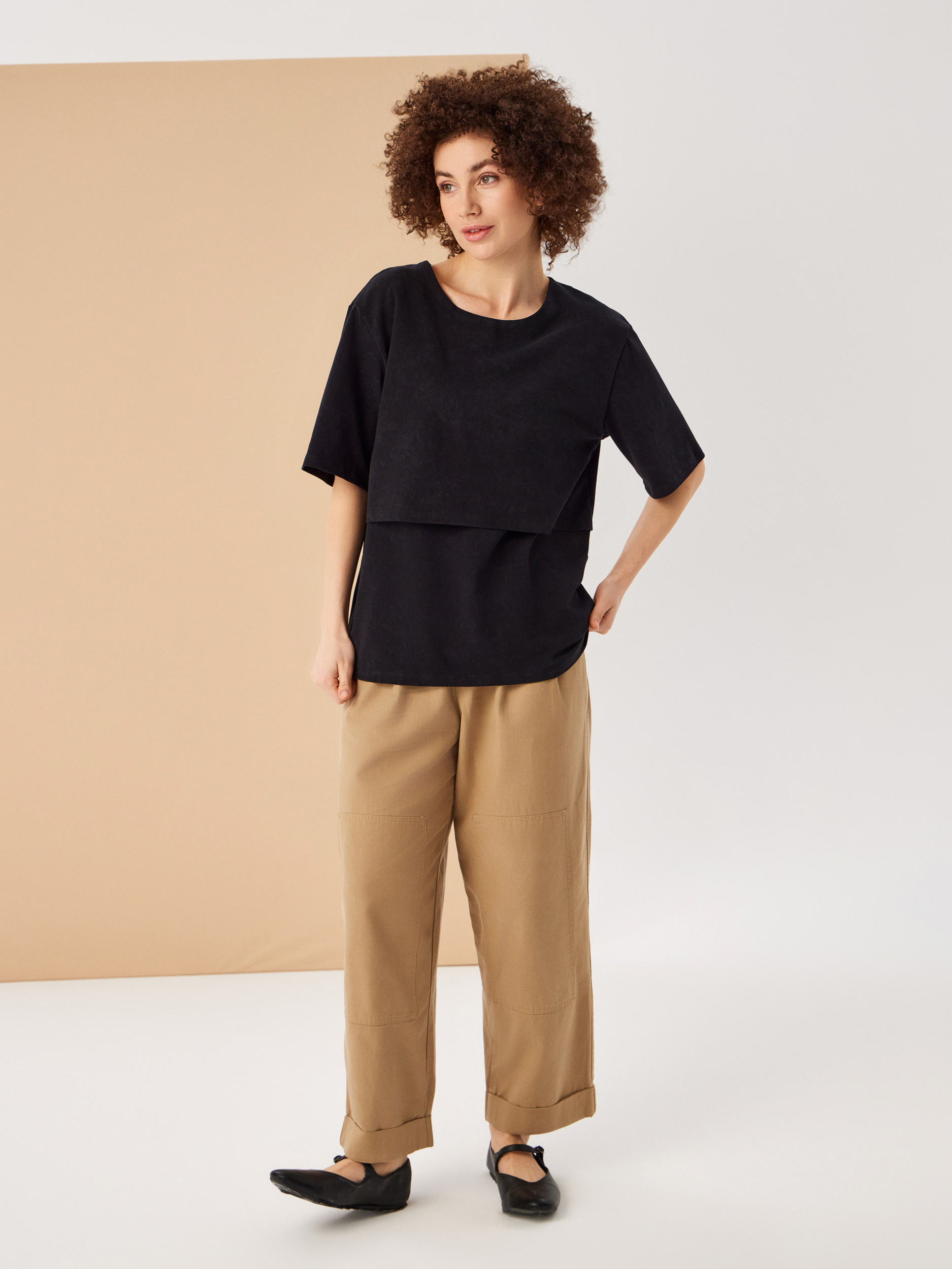 Футболка для кормящих Proud Mom ФВАР-0300-черный - фото 8