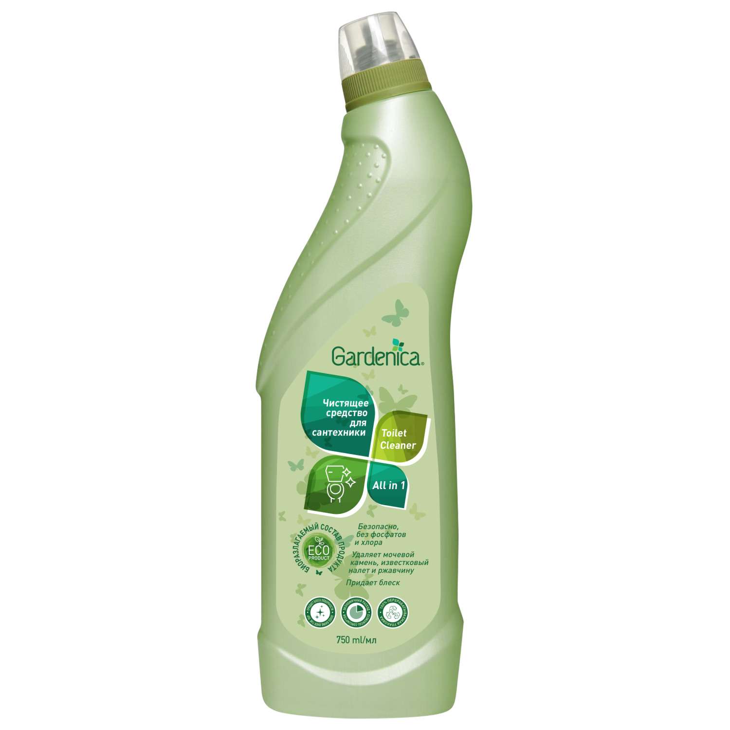 Чистящее средство Gardenica эко гель 750 мл для туалета - фото 1