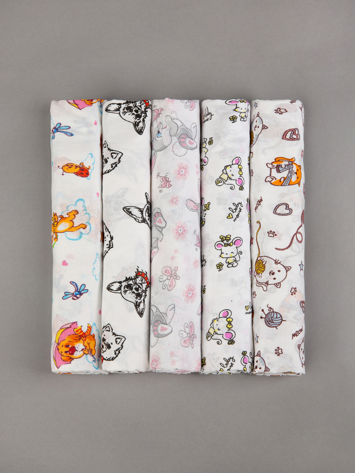 Пелёнка Чудо-Чадо Ассорти ситец 90х120 см 5 шт. - фото 20