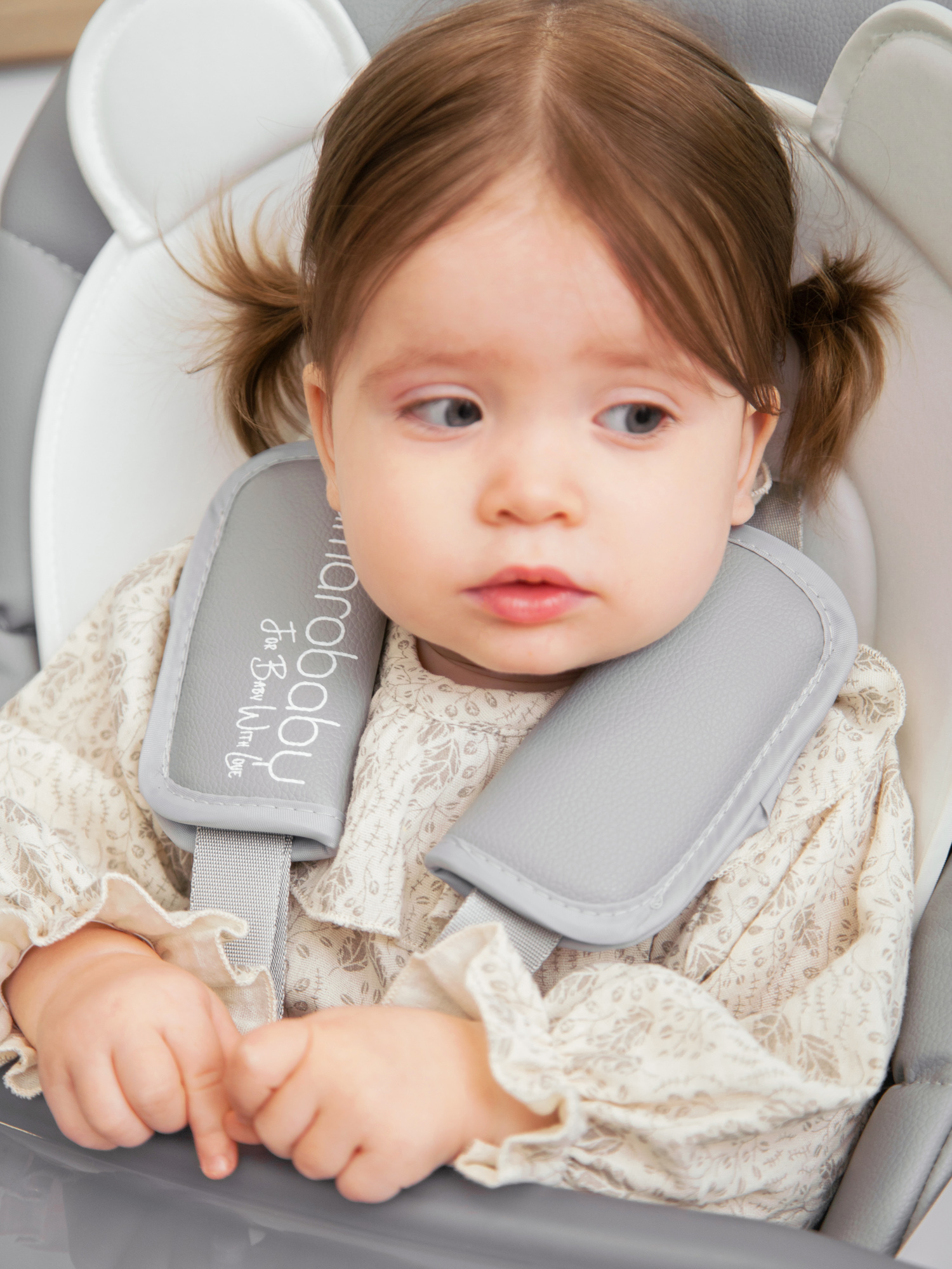 Стульчик для кормления Amarobaby Allure серый - фото 16