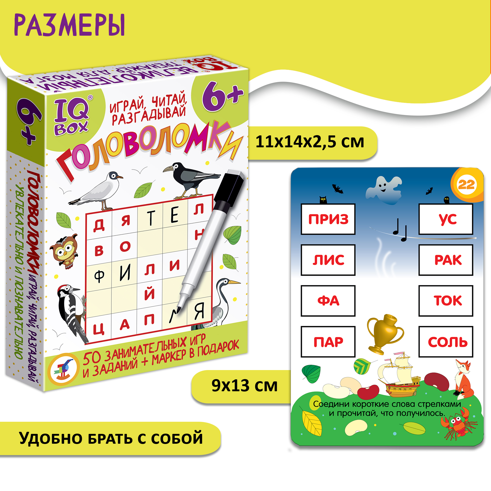 Настольная игра Дрофа-Медиа IQ Box Головоломки - фото 6