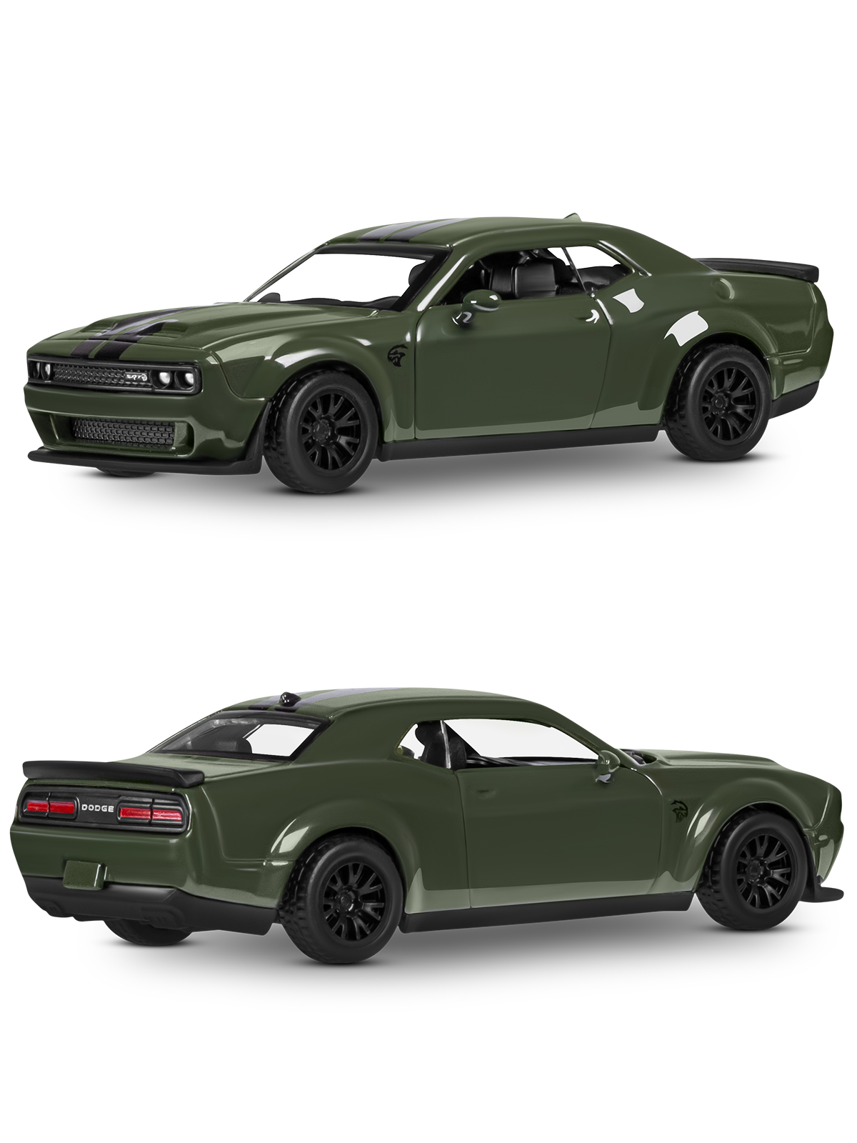 Автомобиль АВТОпанорама Dodge Challenger SRT Jailbreak 1:44 JB1251776 - фото 19