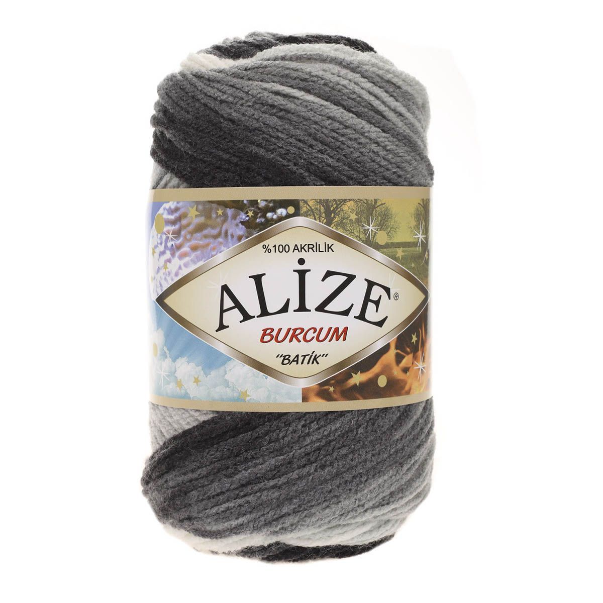 Пряжа Alize для вязания Burcum Batik 100 гр 210 м 5 мотков 1900 секционный - фото 6