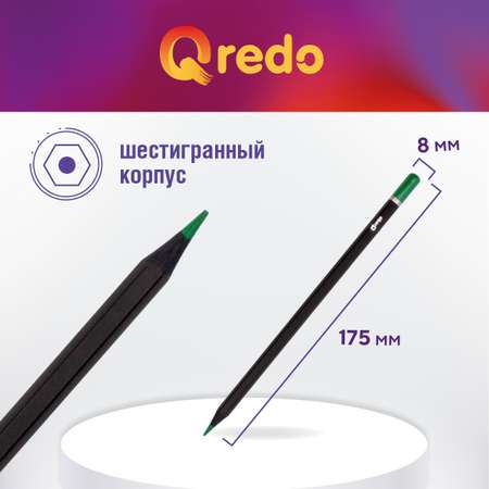 Карандаши акварельные Qredo 12 шт.