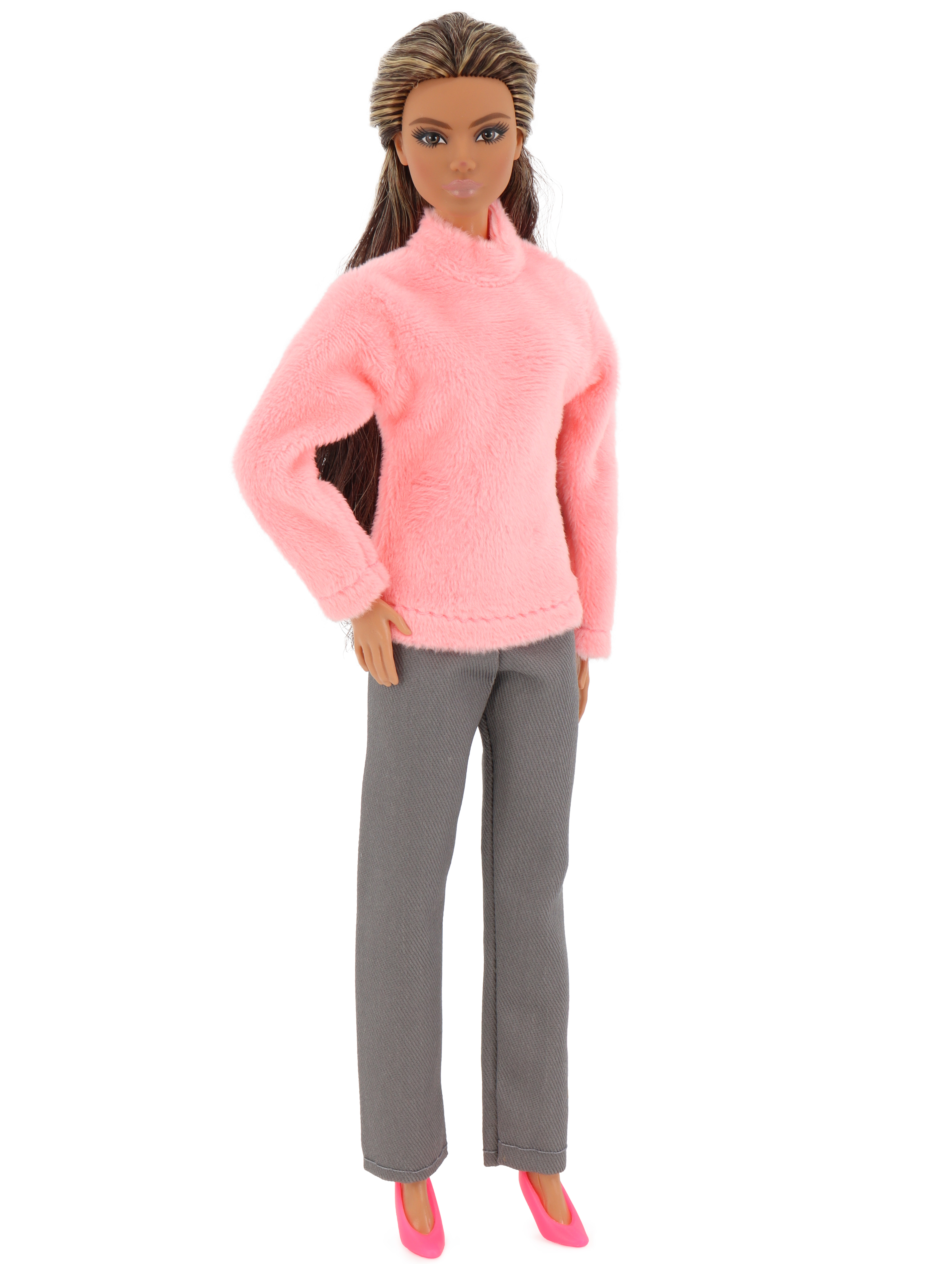 Одежда для кукол Модница 7777серый&розовый - фото 3