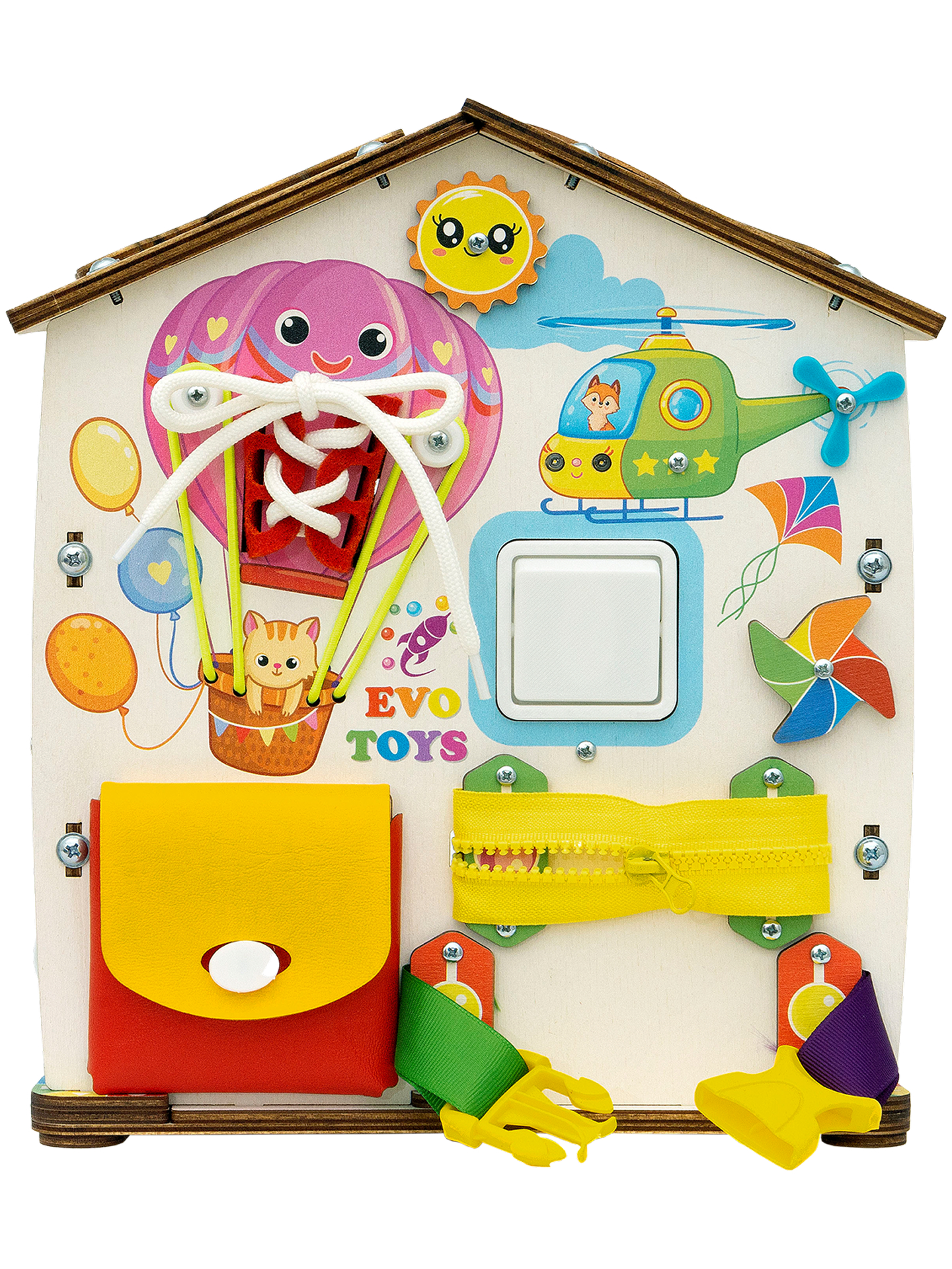 Игрушка Evotoys бизиборд Лапки - фото 28